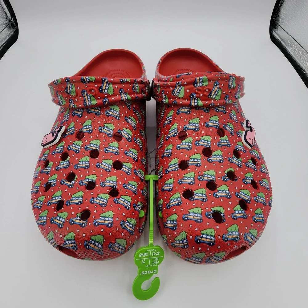 Crocs Classic Clogs Slip On Holiday Vineyard Vines Mens 9 Womens 11 NEW‎ w/ Tag